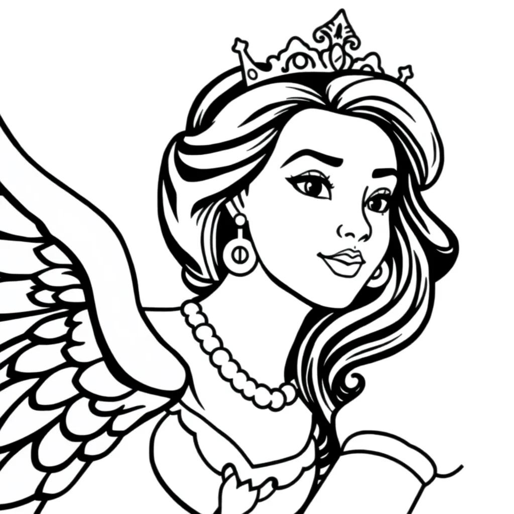 Princess Free Coloring Page