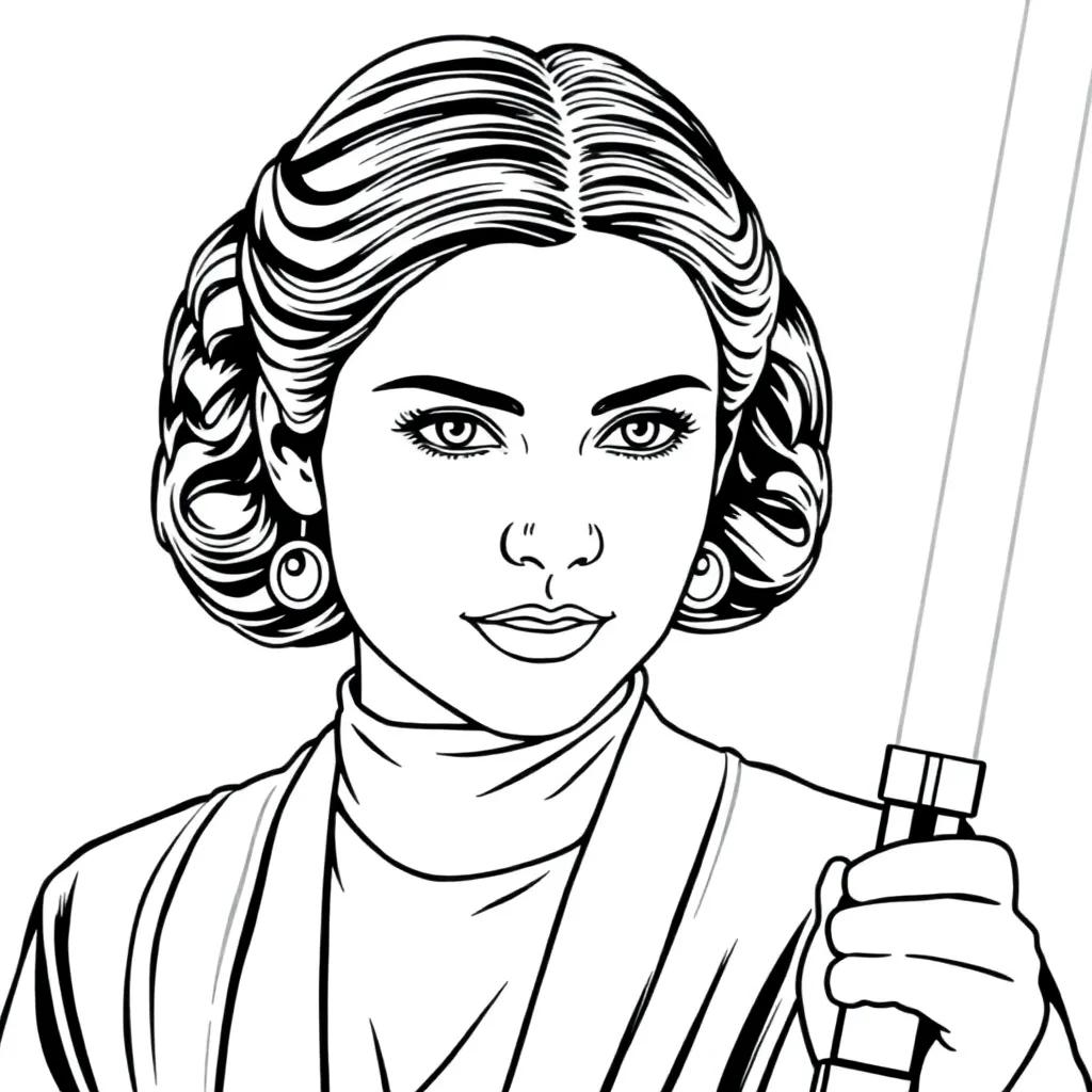 Princess Leia Coloring Page