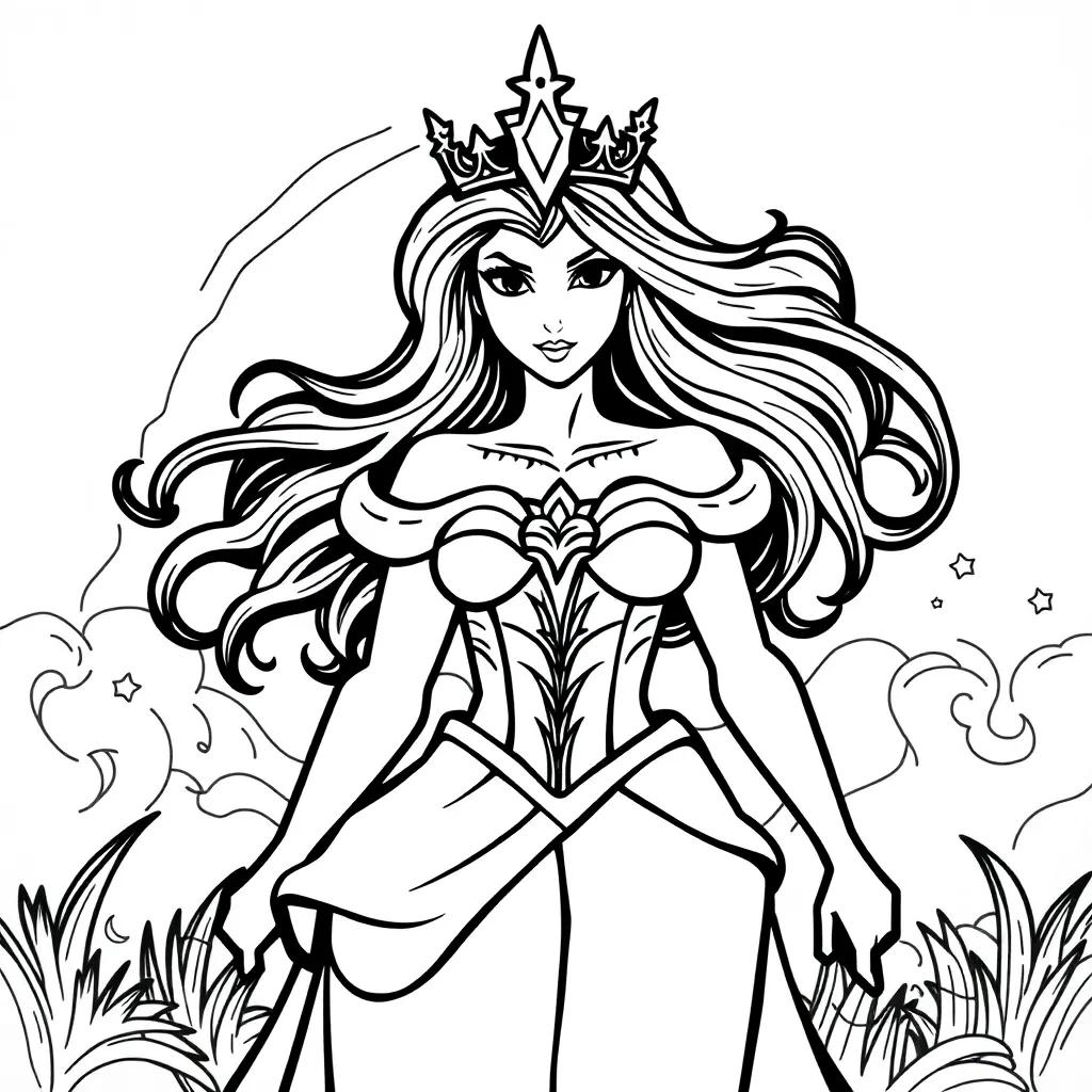 Princess Power Coloring Pages
