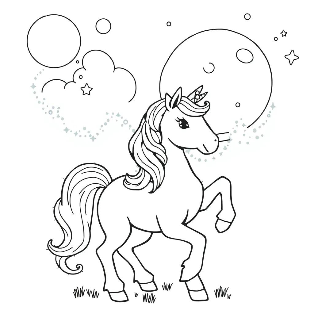 Princess Unicorn Coloring Pages