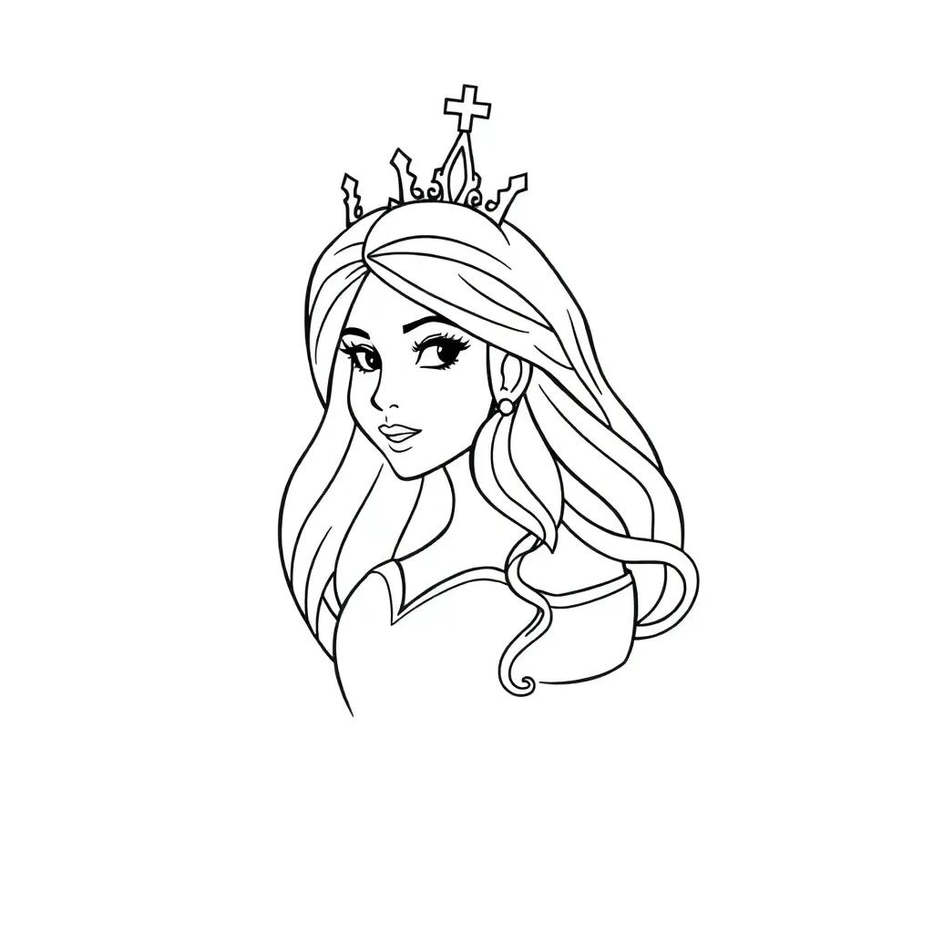 Princess Coloring Pages For Adults