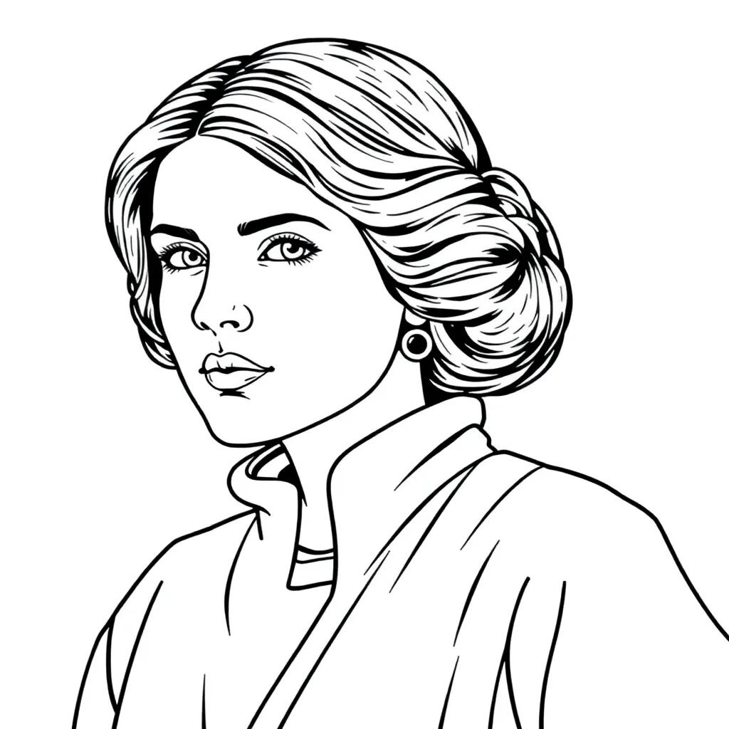 Princess Leia Coloring Pages