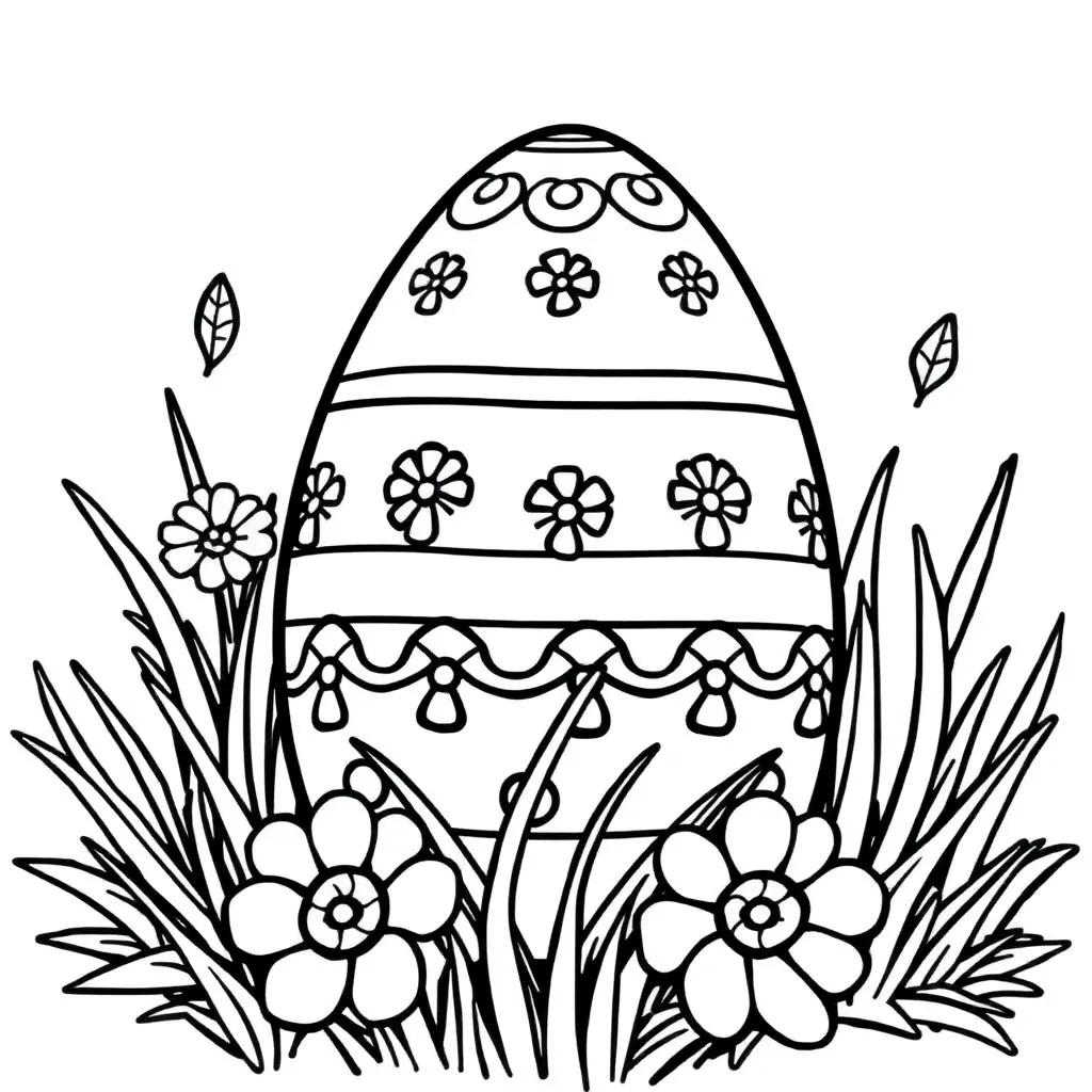 Print Easter Eggs Coloring Pages