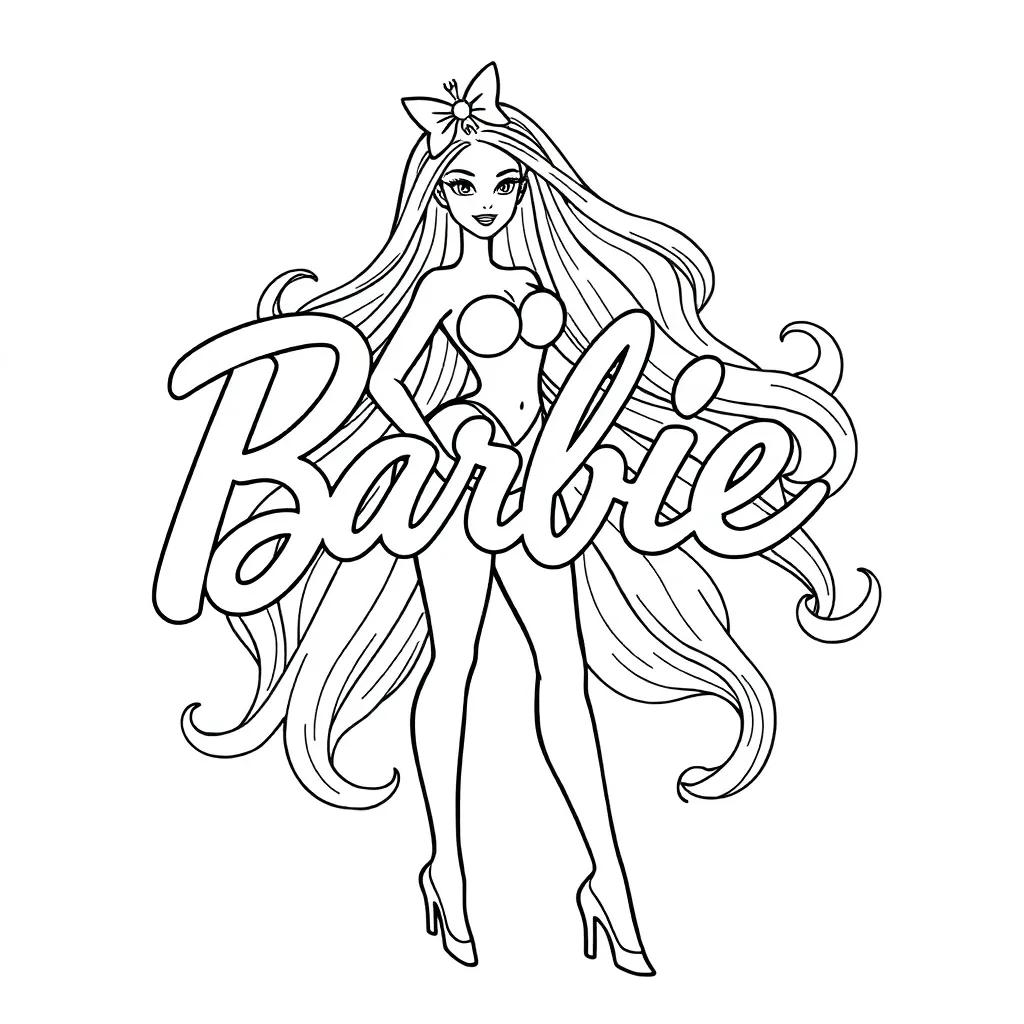 Print Barbie Coloring Pages