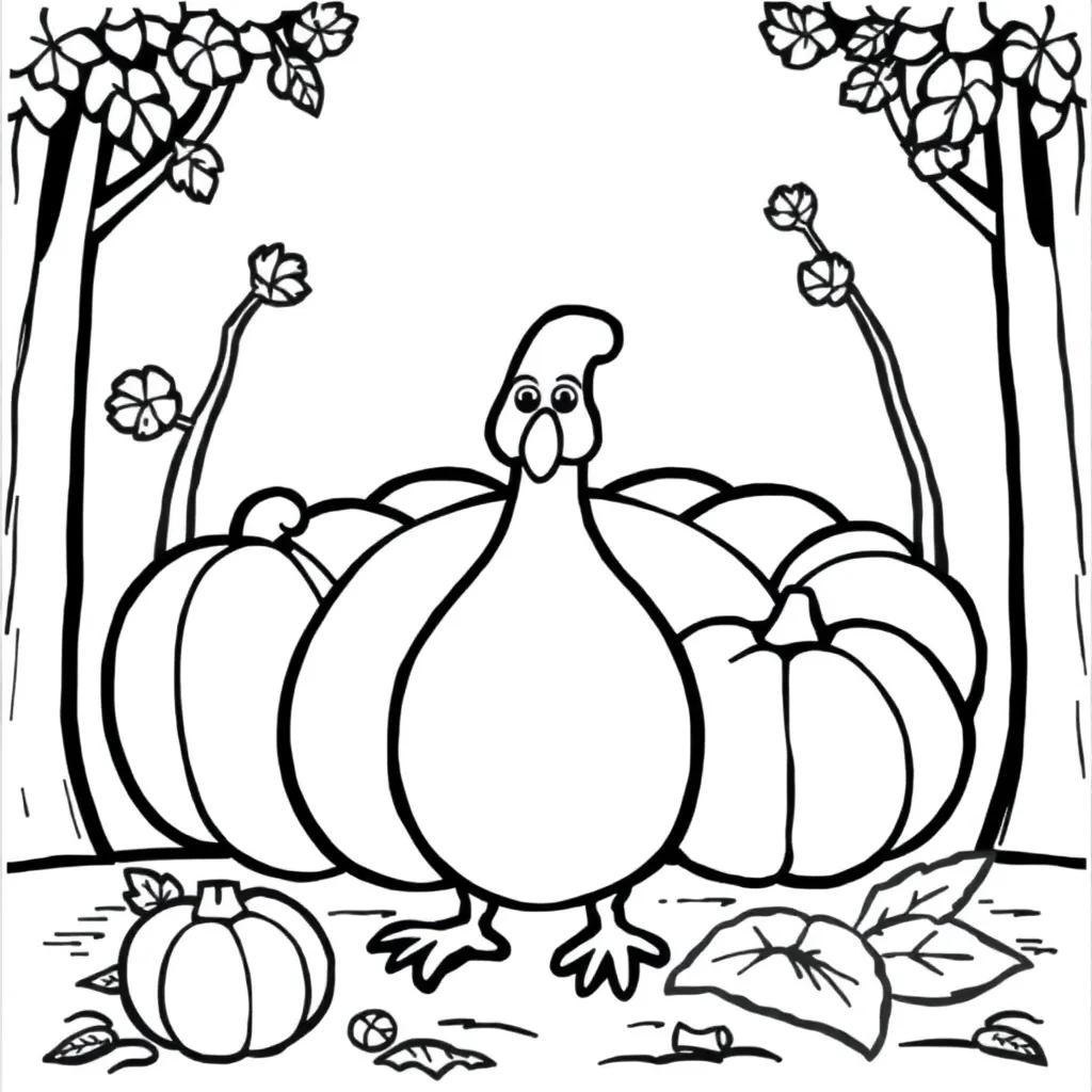 Print Thanksgiving Coloring Pages
