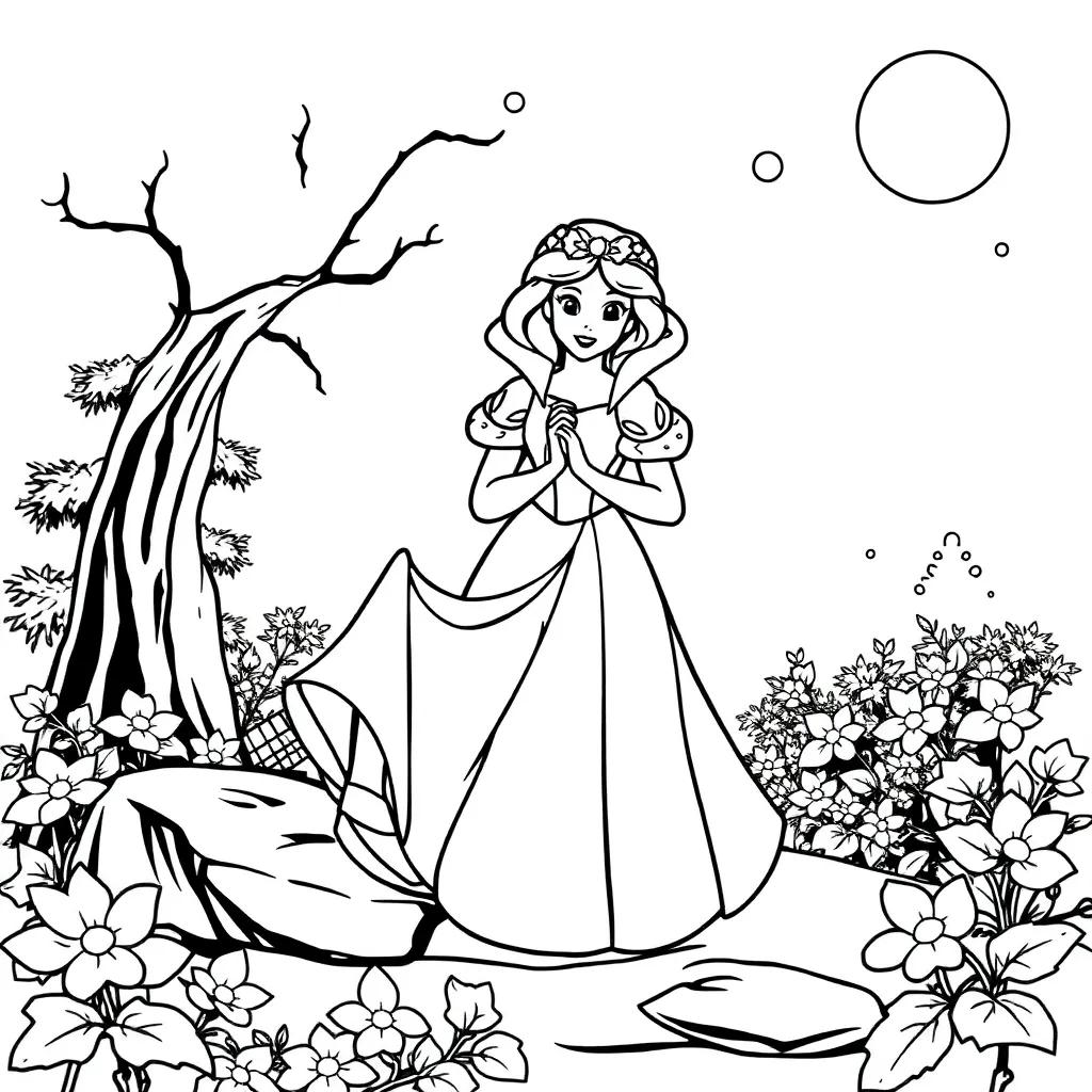 Print Snow White Coloring Pages