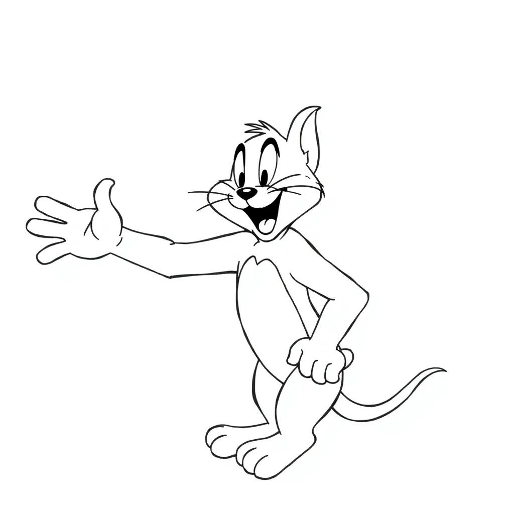 Printable Tom And Jerry Coloring Pages