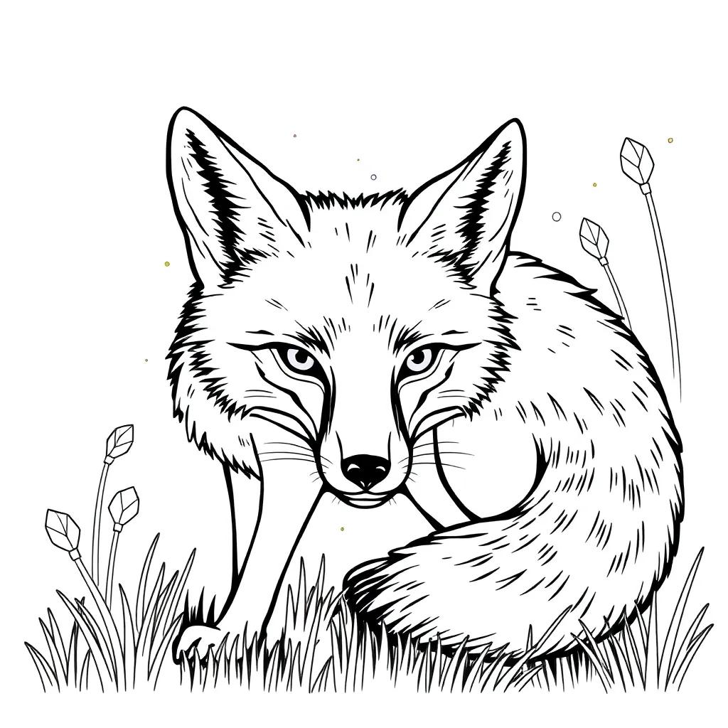 Printable Coloring Pages Fox