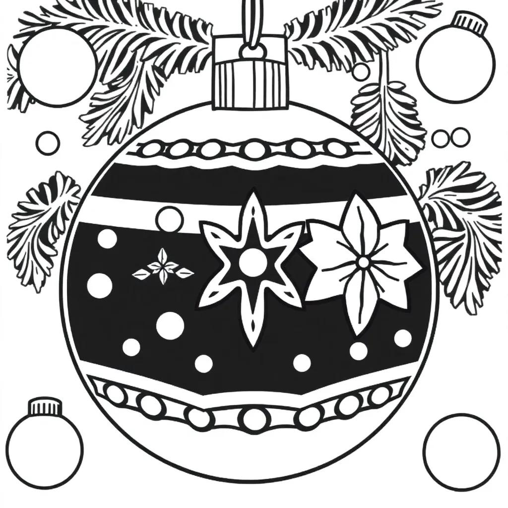 Printable Coloring Pages Of Christmas Ornaments
