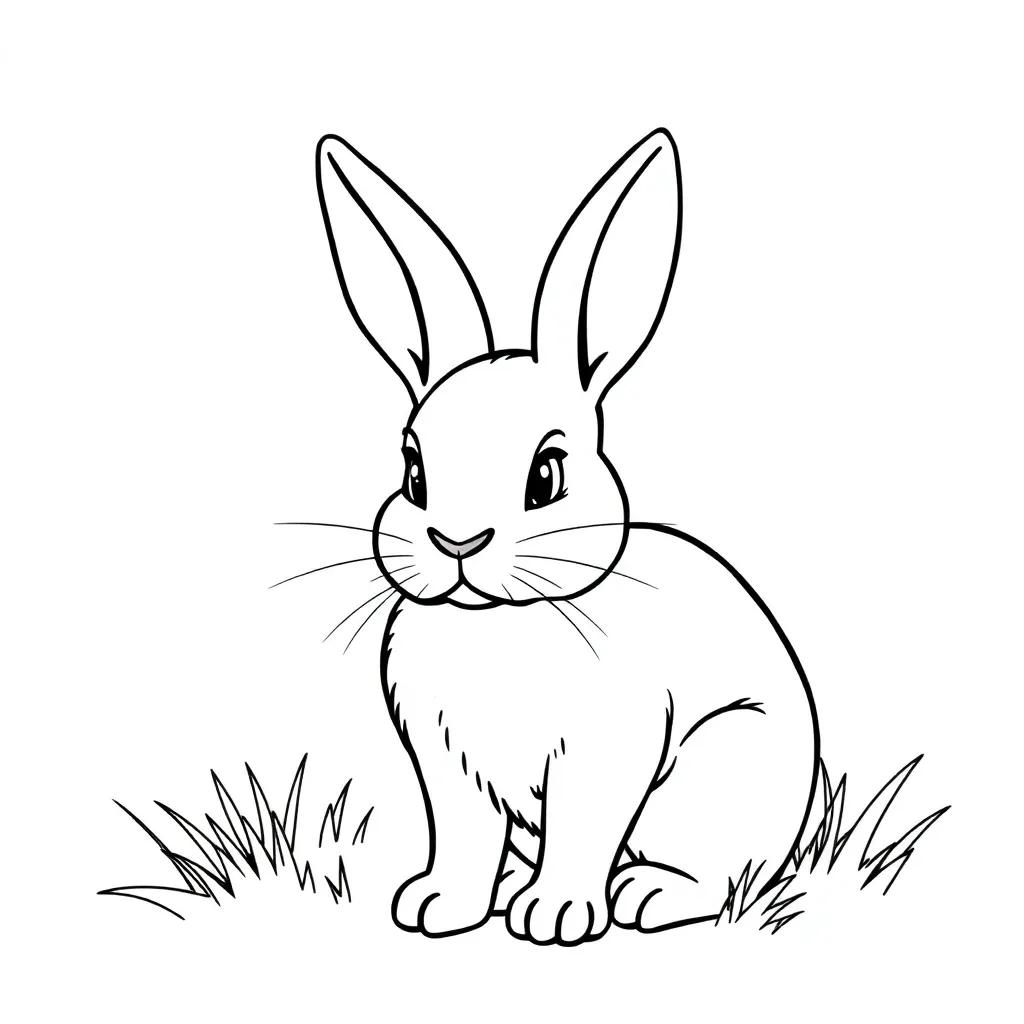 Printable Rabbit Coloring Pages