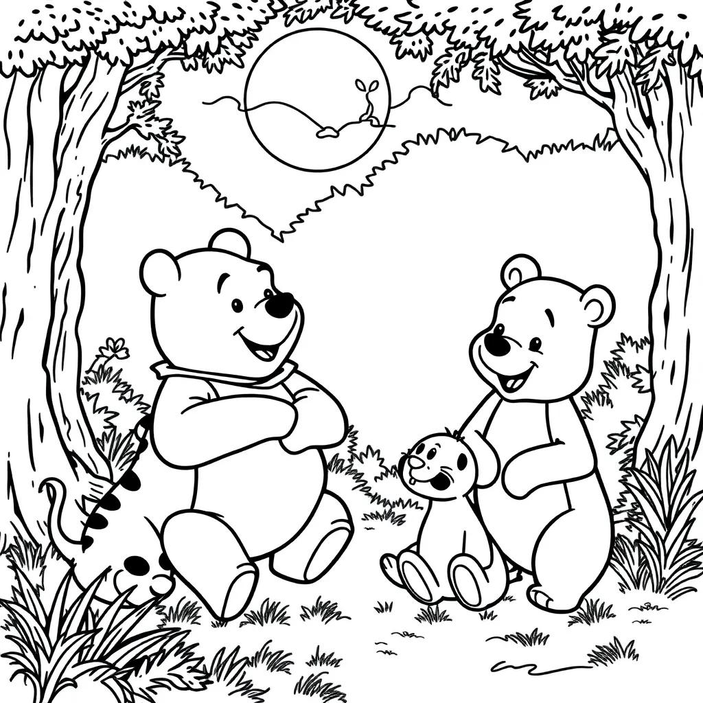 Printable Winnie The Pooh And Friends Coloring Pages