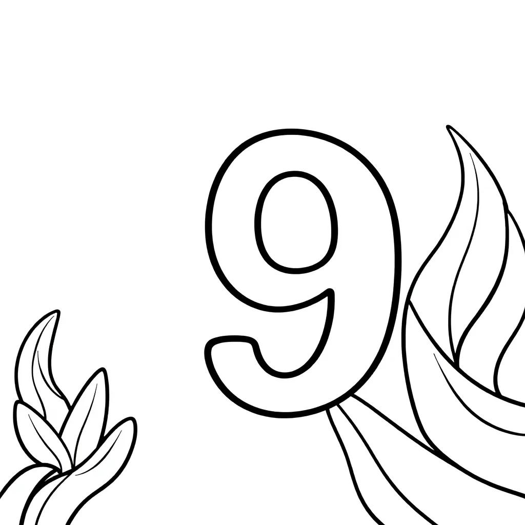 Printable Number Coloring Pages Printable Number Coloring Pages