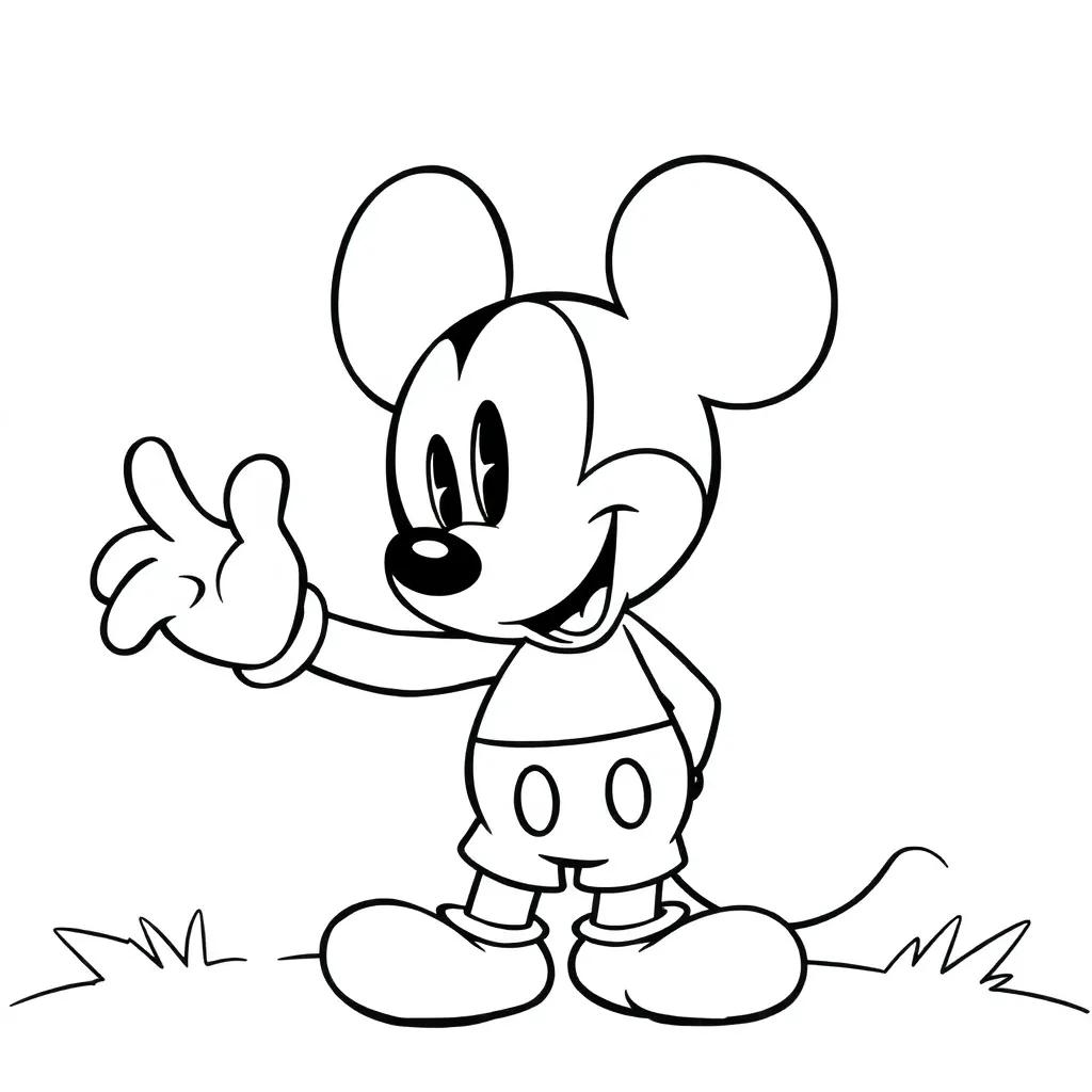 Printable Coloring Pages Mickey Mouse