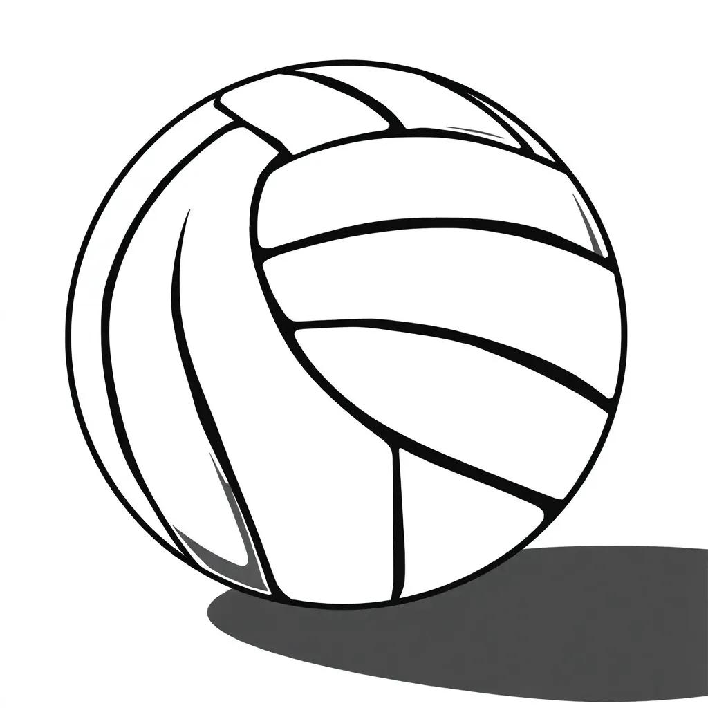 Printable Volleyball Coloring Pages