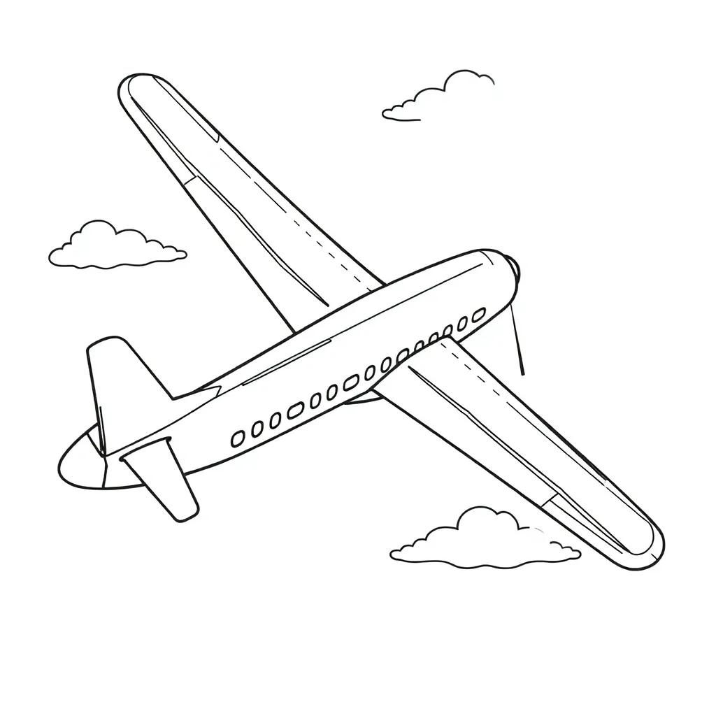 Printable Coloring Pages Airplane