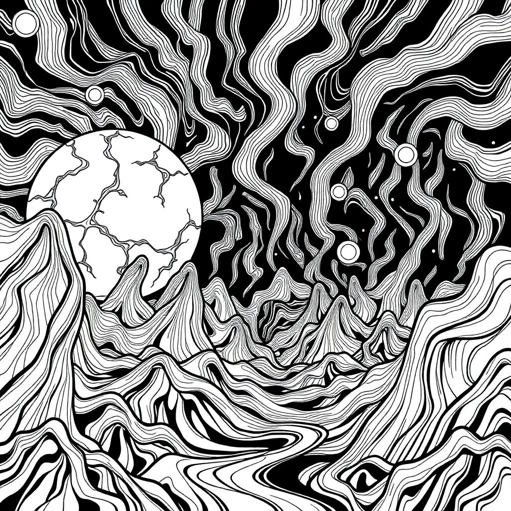 Printable Trippy Coloring Pages For Adults