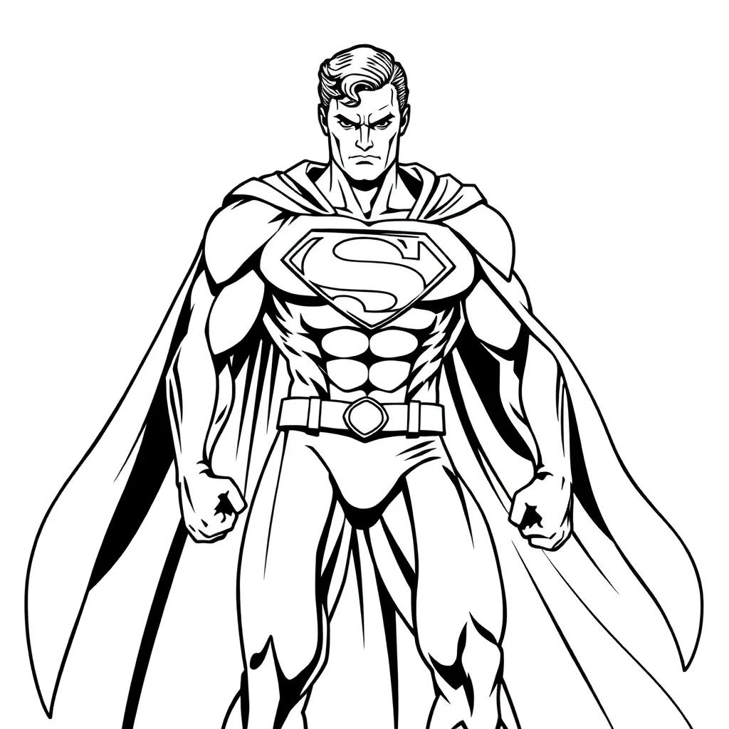 Printable Coloring Pages Superman
