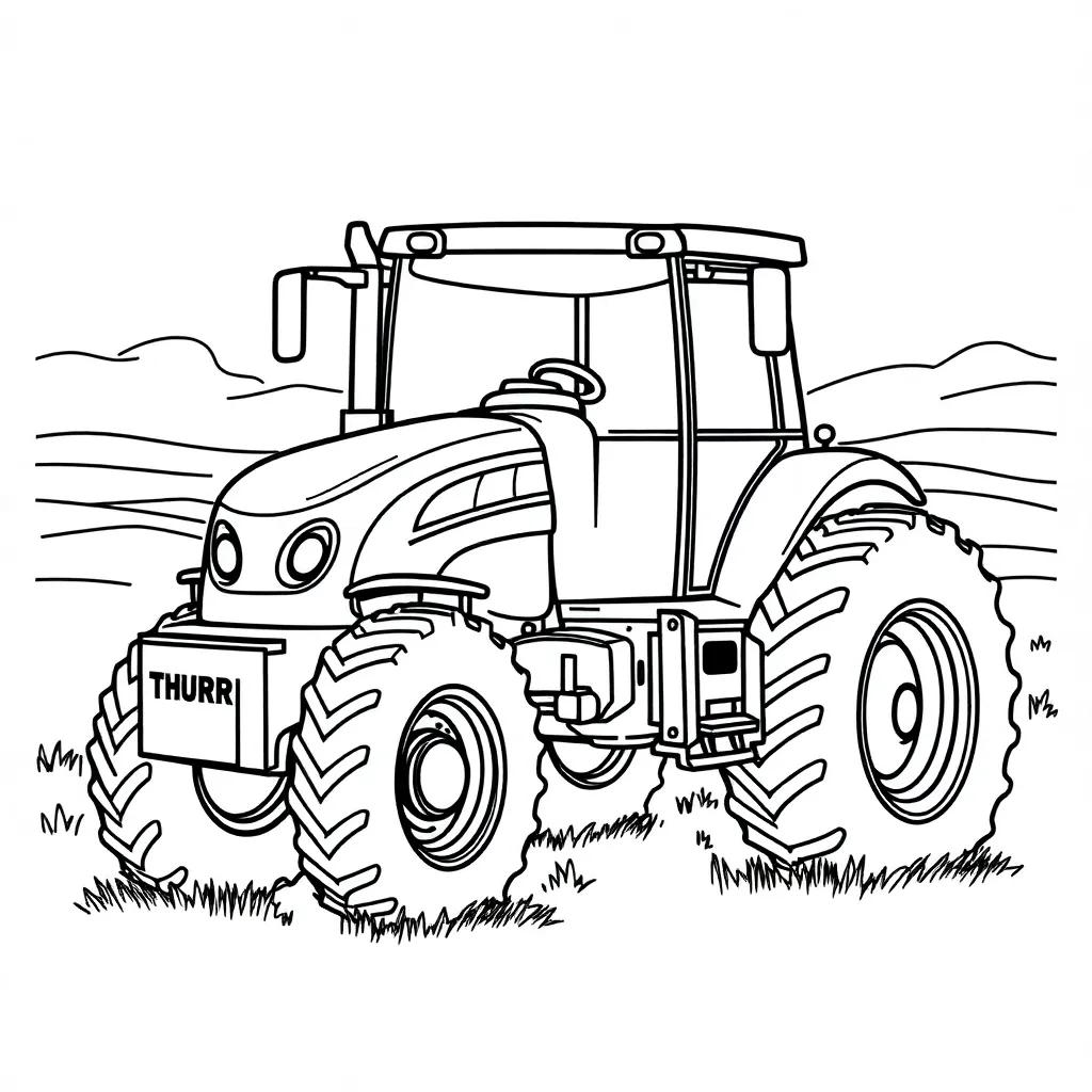 Printable Tractor Coloring Pages