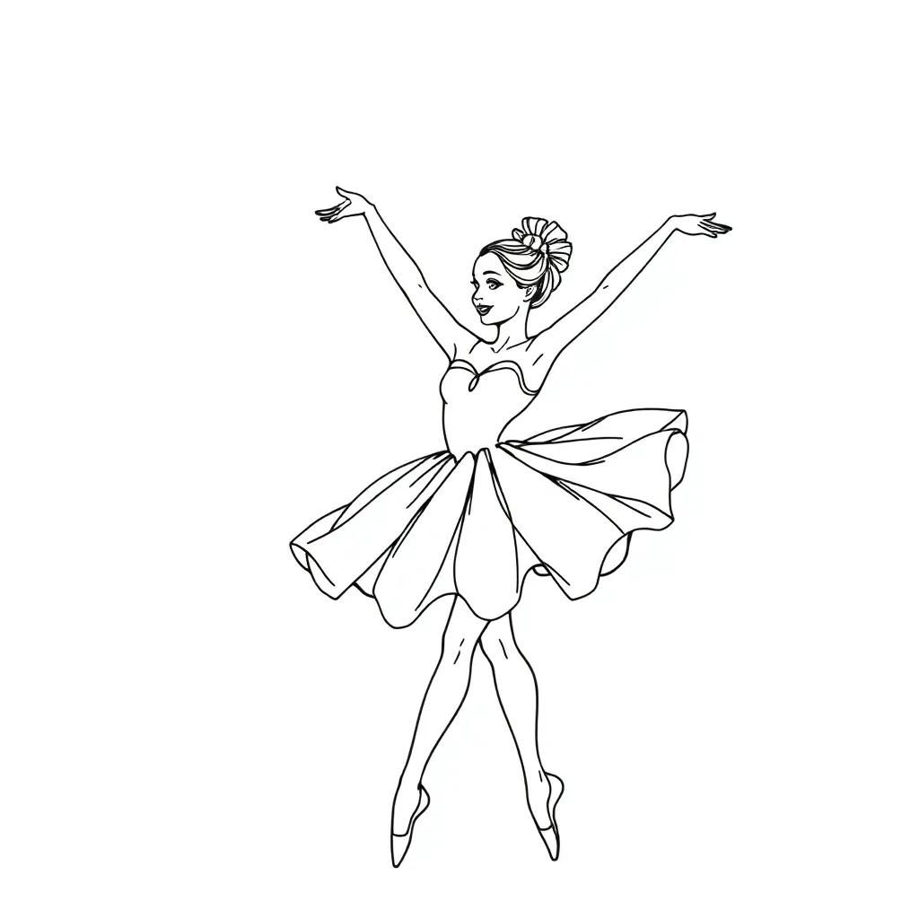Printable Coloring Pages Ballerina