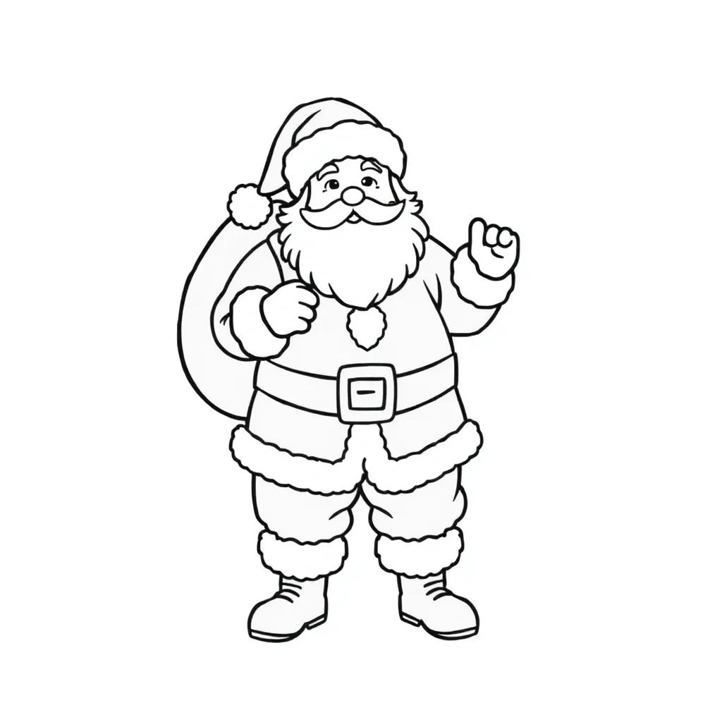 Printable Santa Claus Coloring Pages