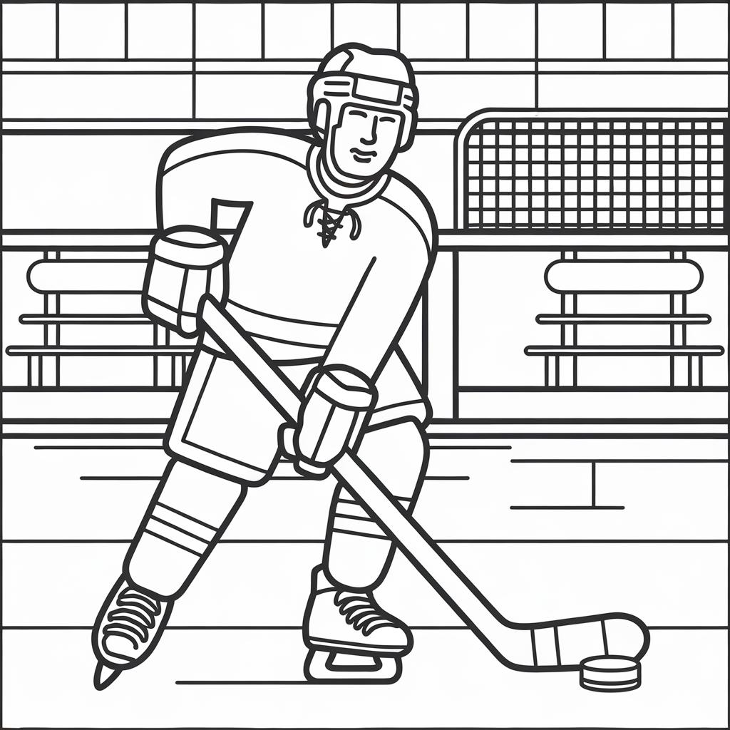 Printable Hockey Coloring Pages Printable Hockey Coloring Pages