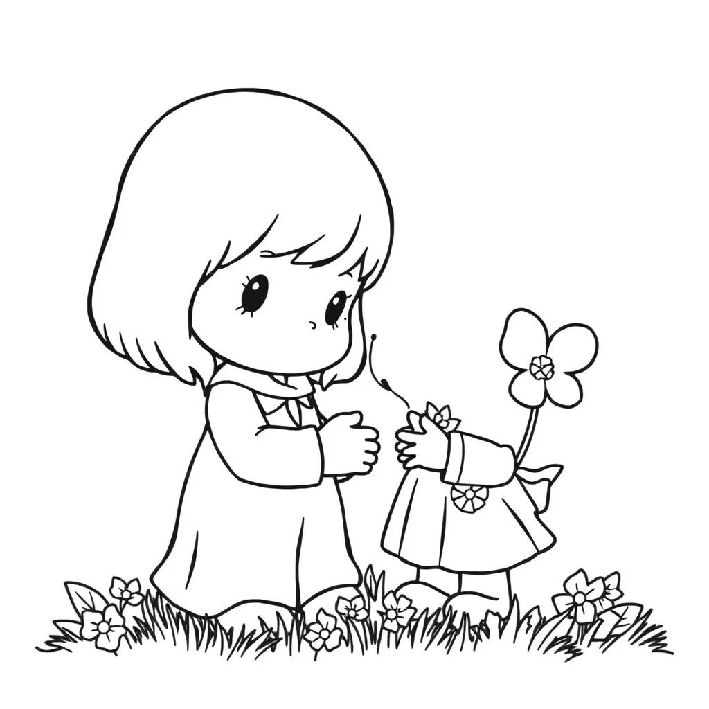 Printable Coloring Pages Of Precious Moments