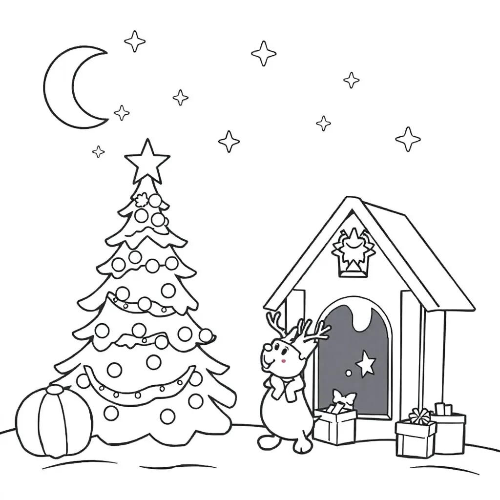 Printable Christmas Disney Coloring Pages