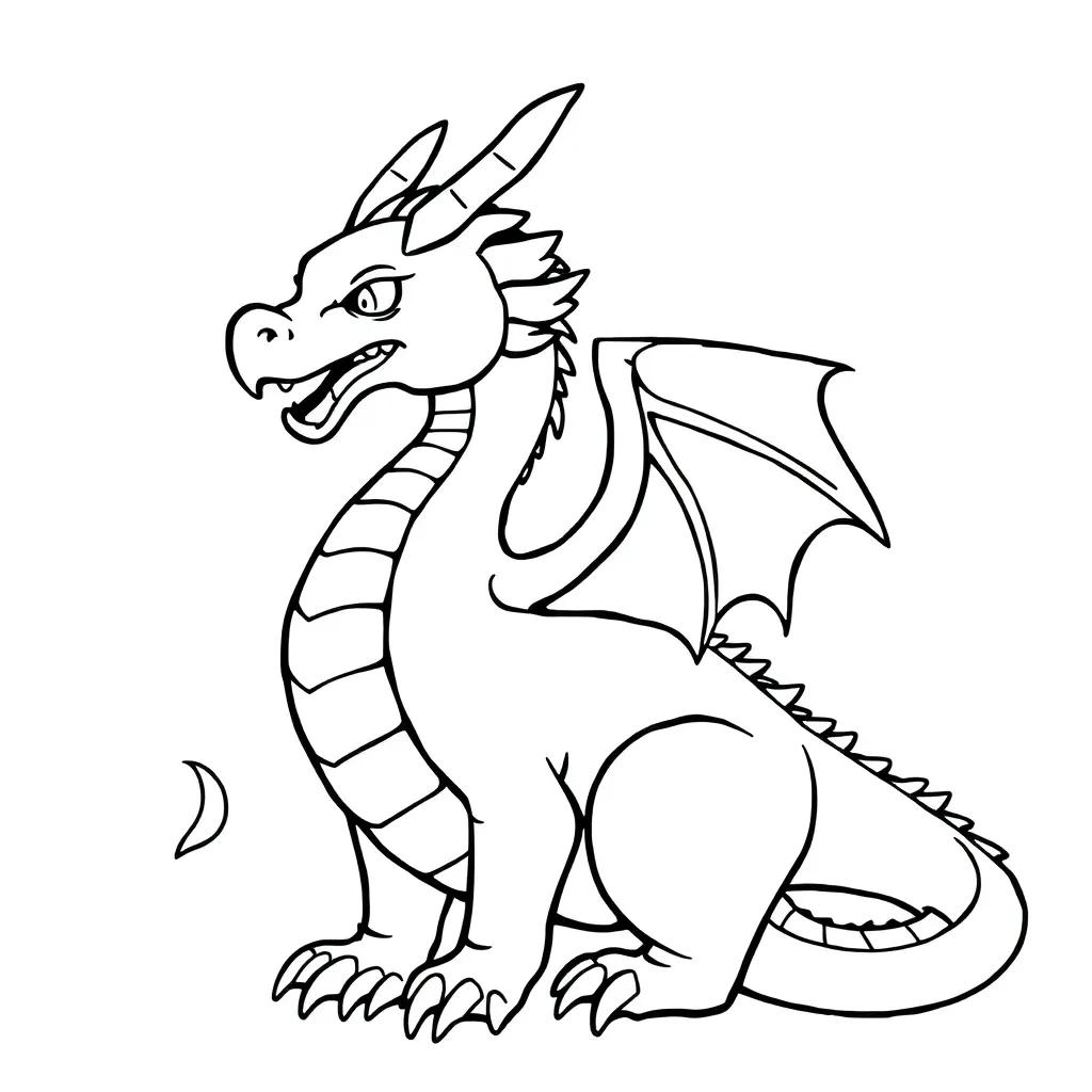 Printable Coloring Pages Dragon