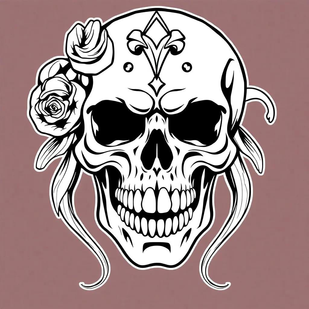 Printable Coloring Pages Of Skulls