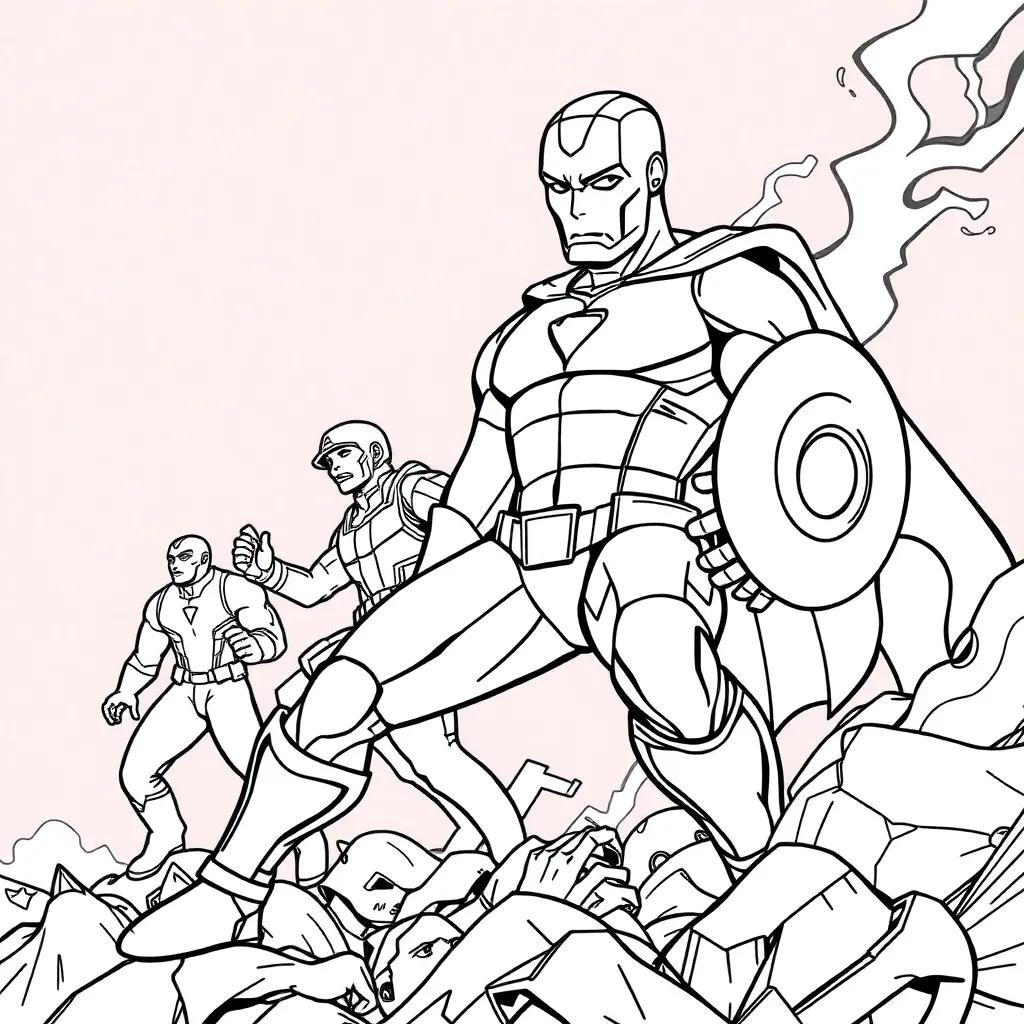 Printable Coloring Pages Avengers