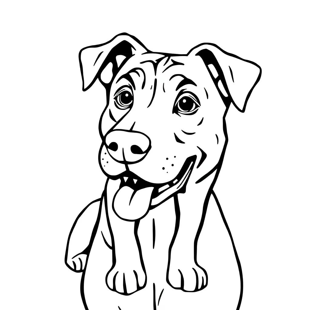 Printable Dog Man Coloring Pages