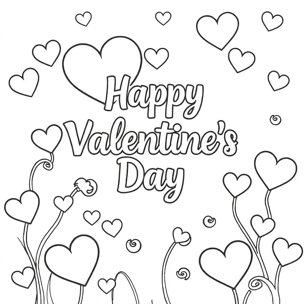 Printable Coloring Pages Valentines Day