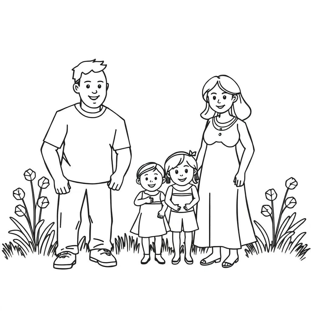 Printable Coloring Pages Family