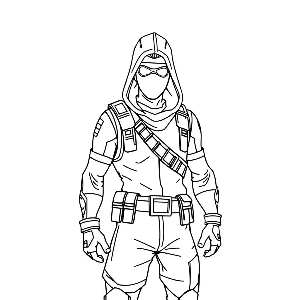 Printable Skin Fortnite Coloring Pages