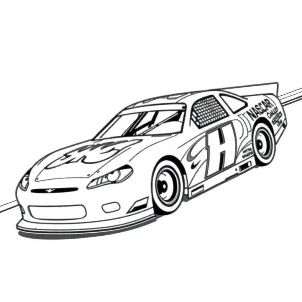 Printable Nascar Coloring Pages