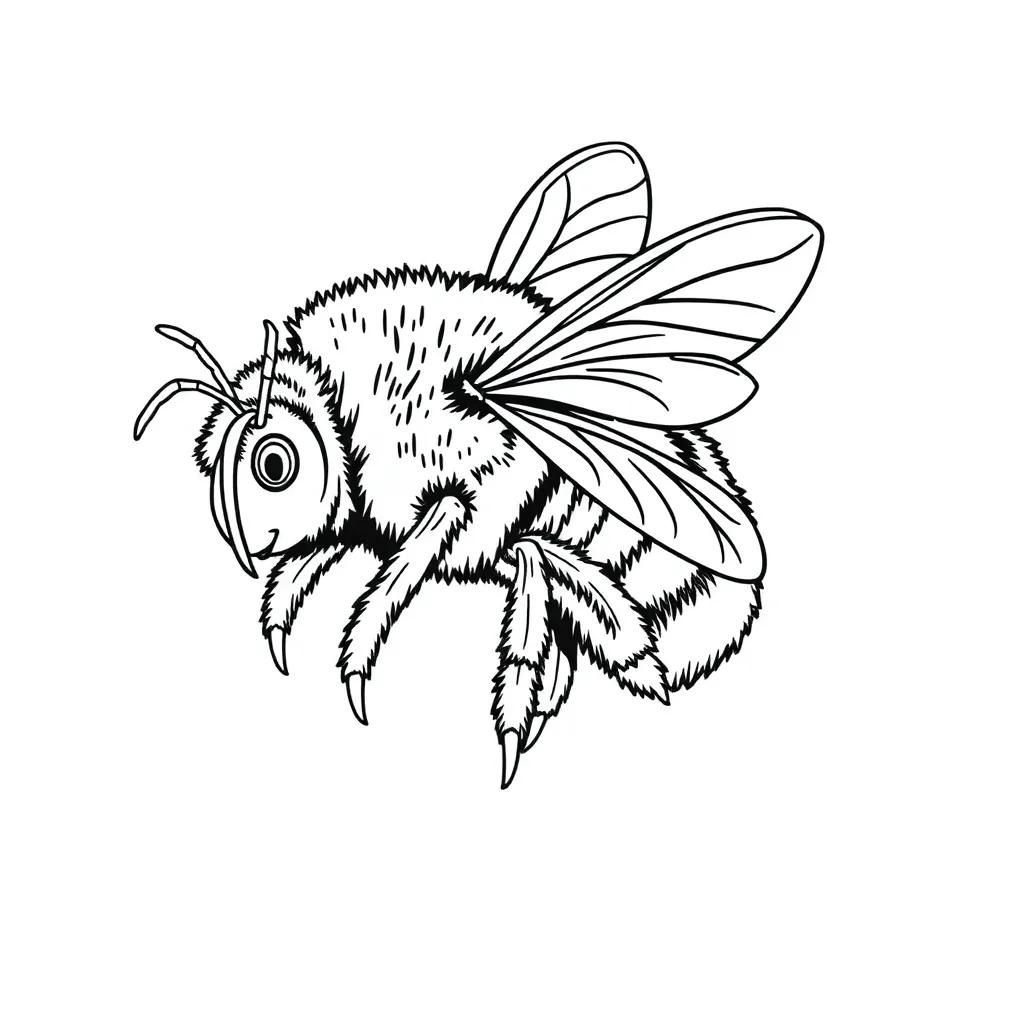 Printable Bumblebee Coloring Pages