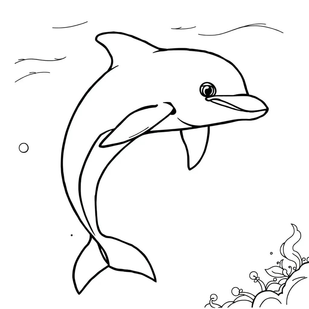 Printable Coloring Pages Dolphin