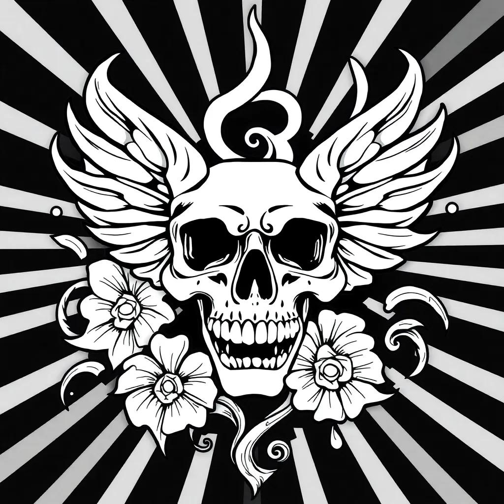 Printable Tattoo Coloring Pages For Adults