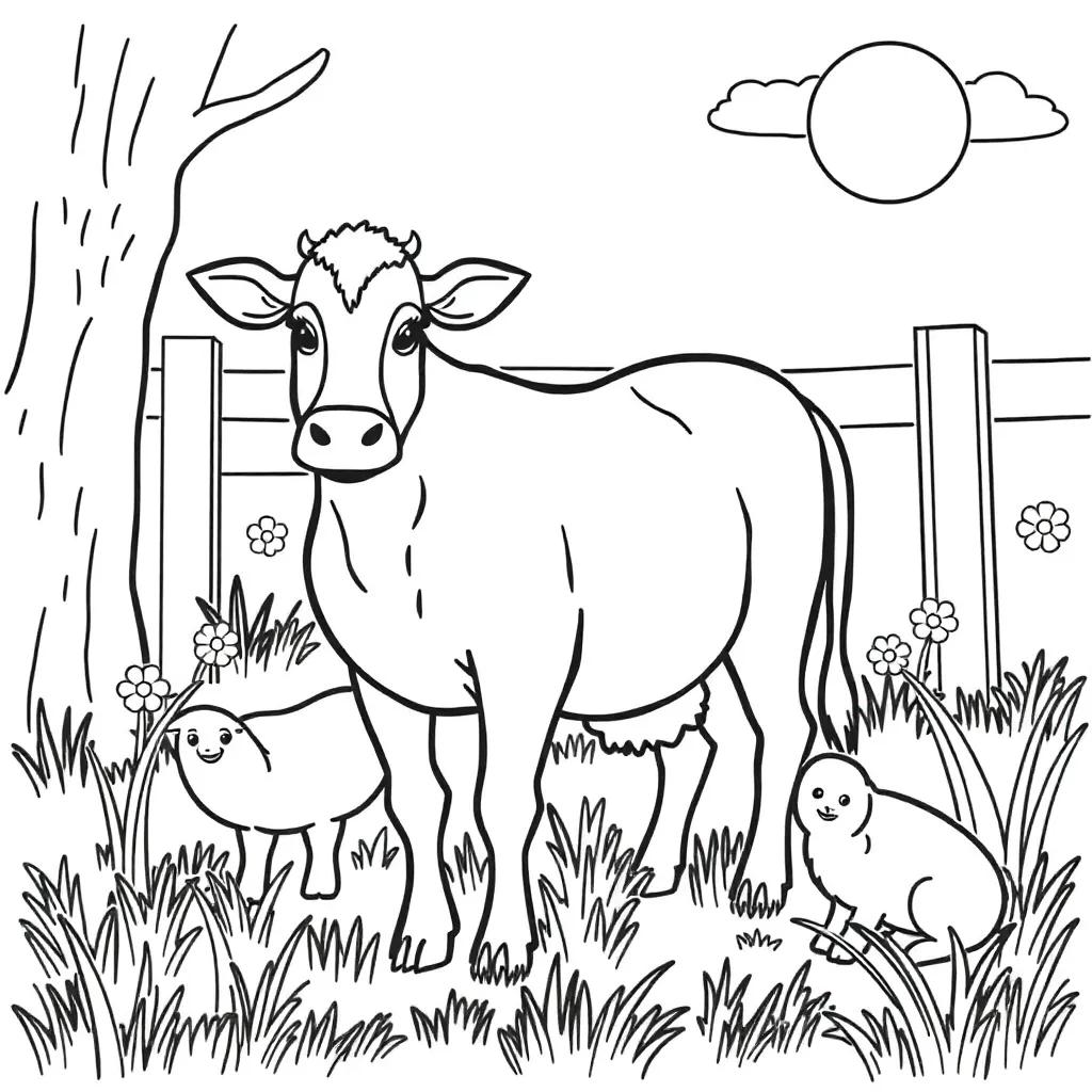 Printable Farm Animals Coloring Pages Printable Farm Animals Coloring Pages