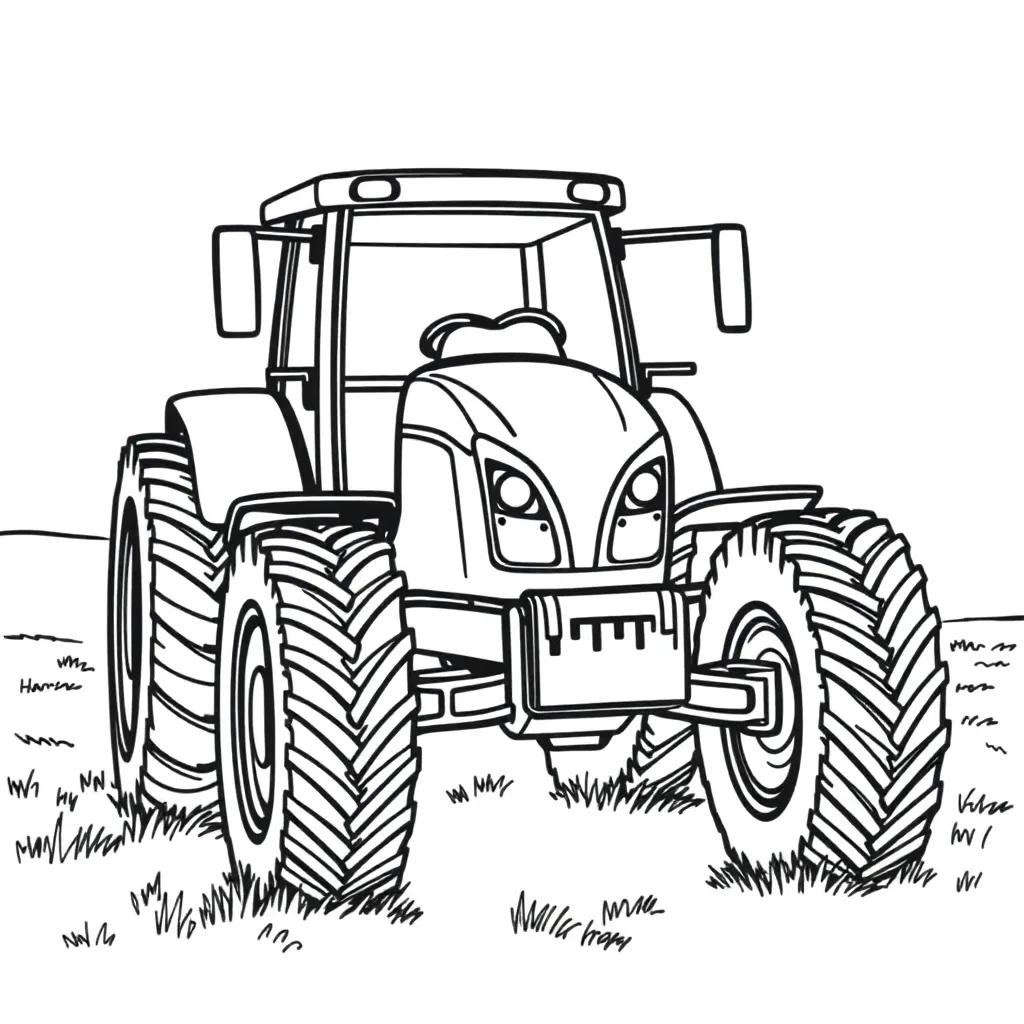 Printable Coloring Pages Tractors