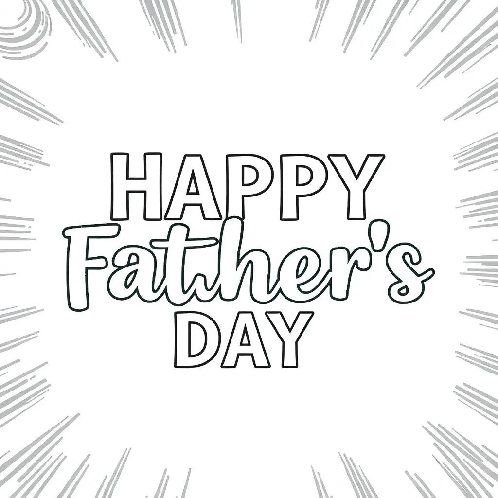 Printable Fathers Day Coloring Pages