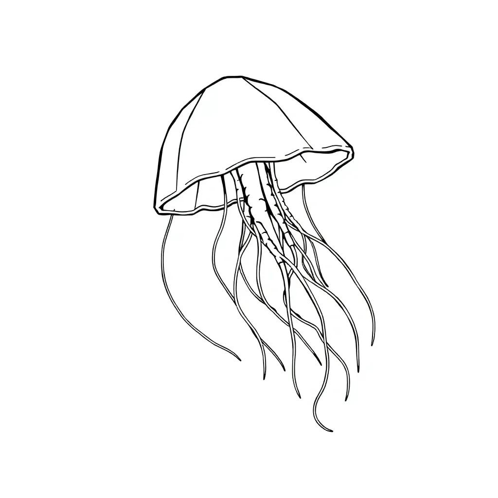 Printable Jellyfish Coloring Pages