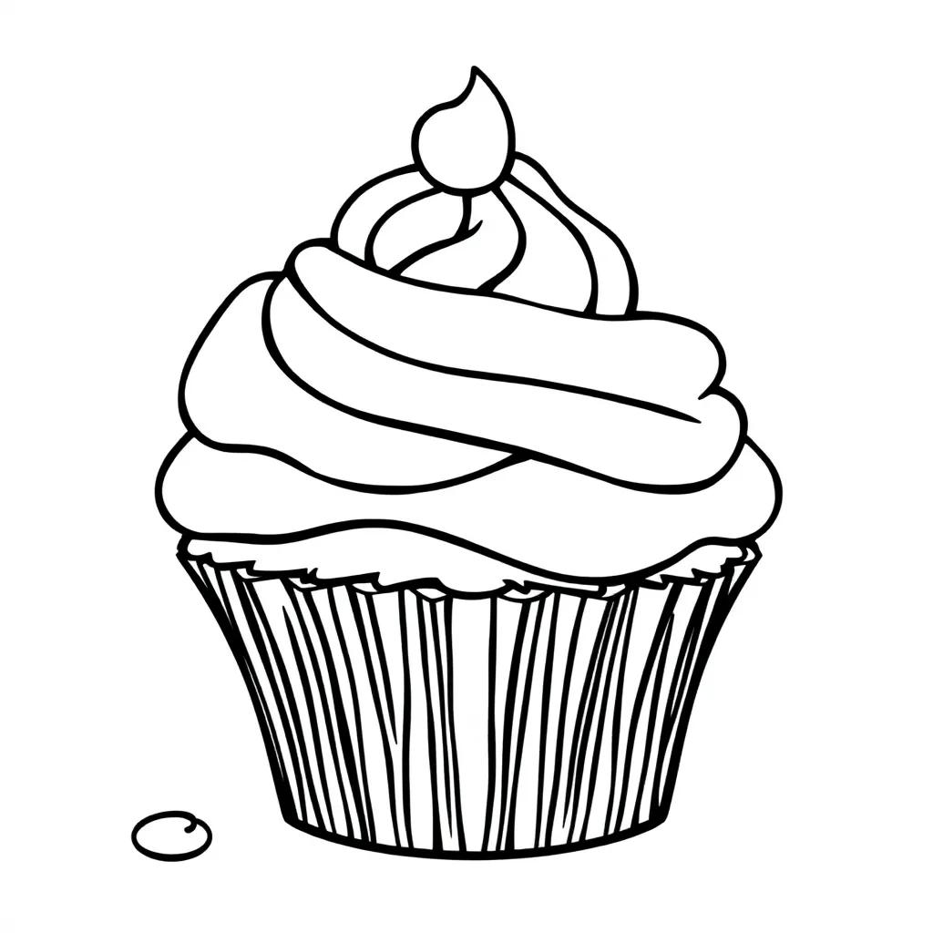 Printable Coloring Pages Cupcakes