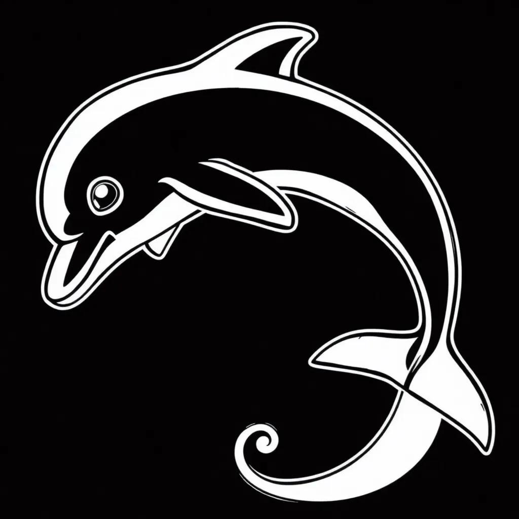 Printable Dolphin Coloring Pages