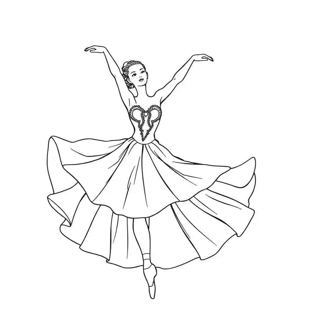 Printable Ballet Coloring Pages