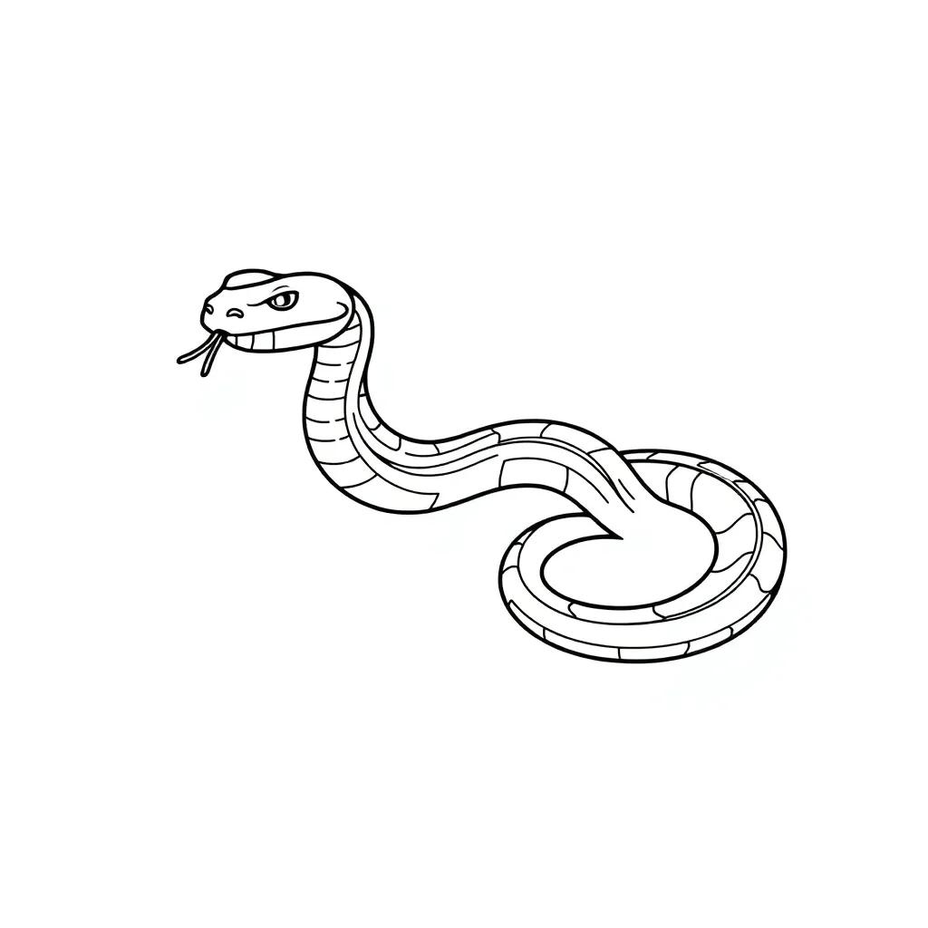 Printable Coloring Pages Of Snakes