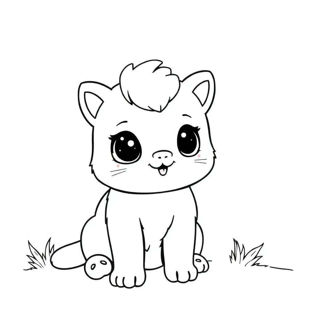 Printable Cute Coloring Page