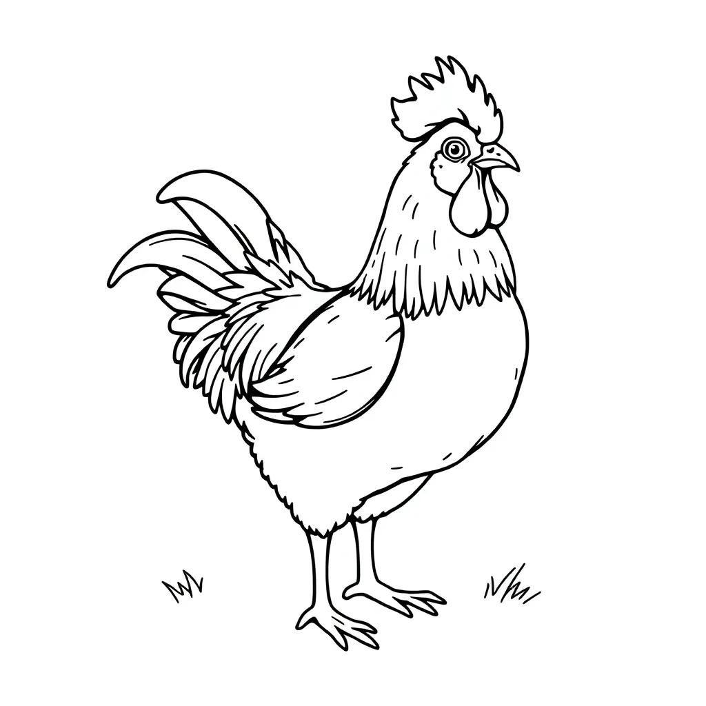 Printable Chicken Coloring Pages
