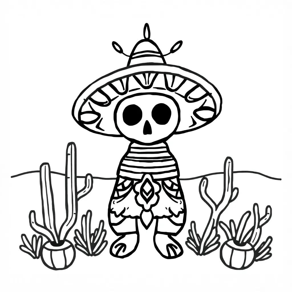 Printable Mexican Coloring Pages