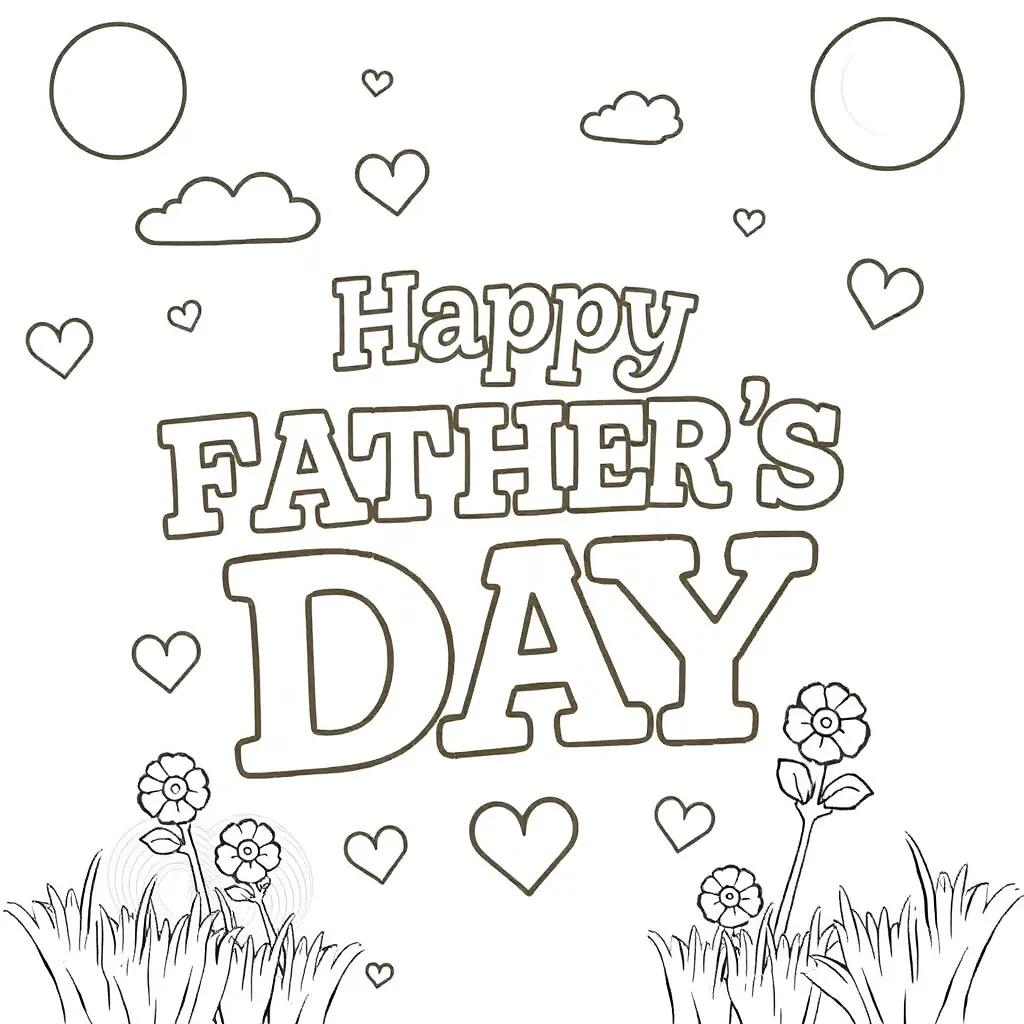 Printable Father’s Day Coloring Pages